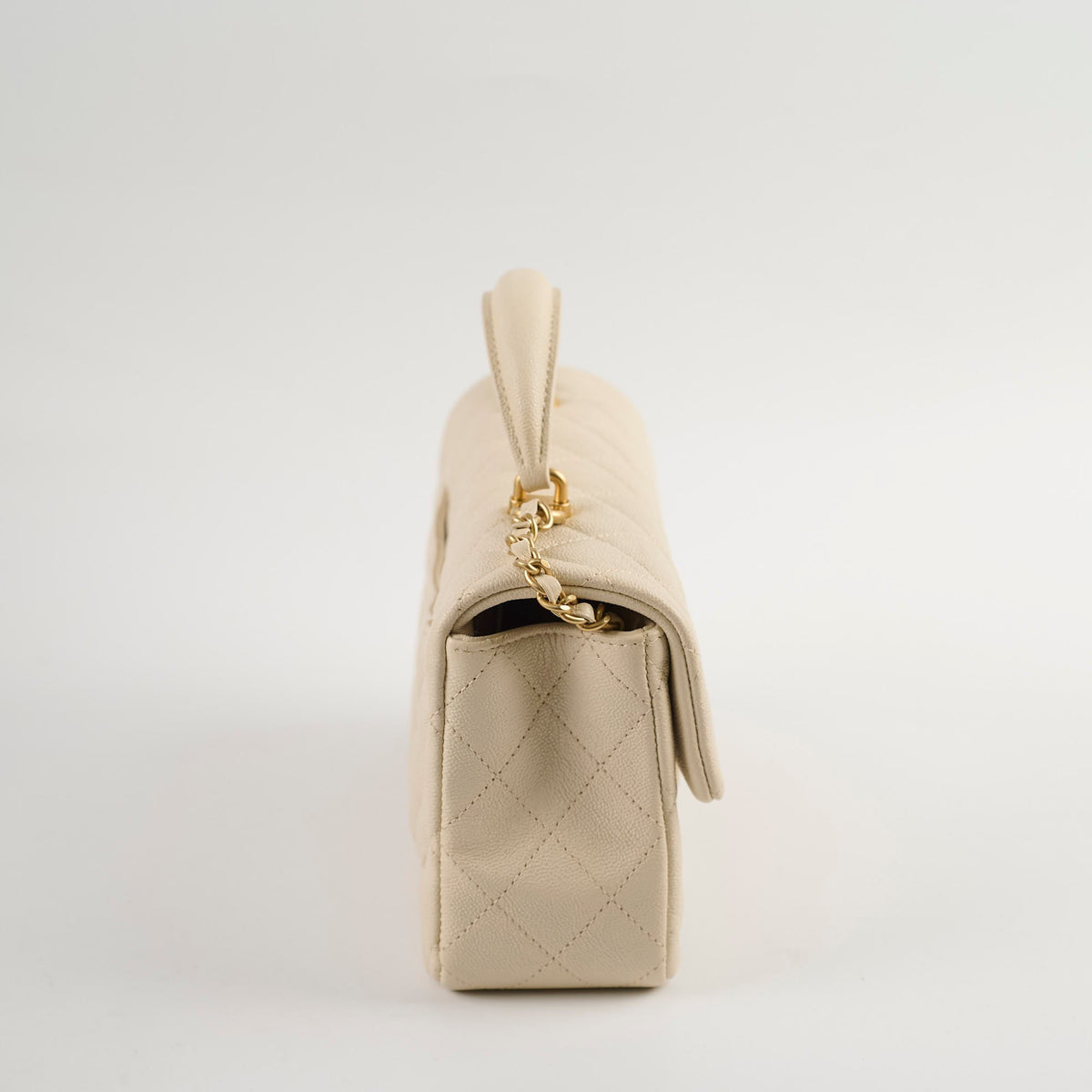 Chanel Caviar Mini Rectangular with Top Handle Ivory - photo 2