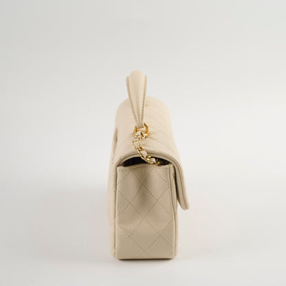 Chanel Caviar Mini Rectangular with Top Handle Ivory - photo 2