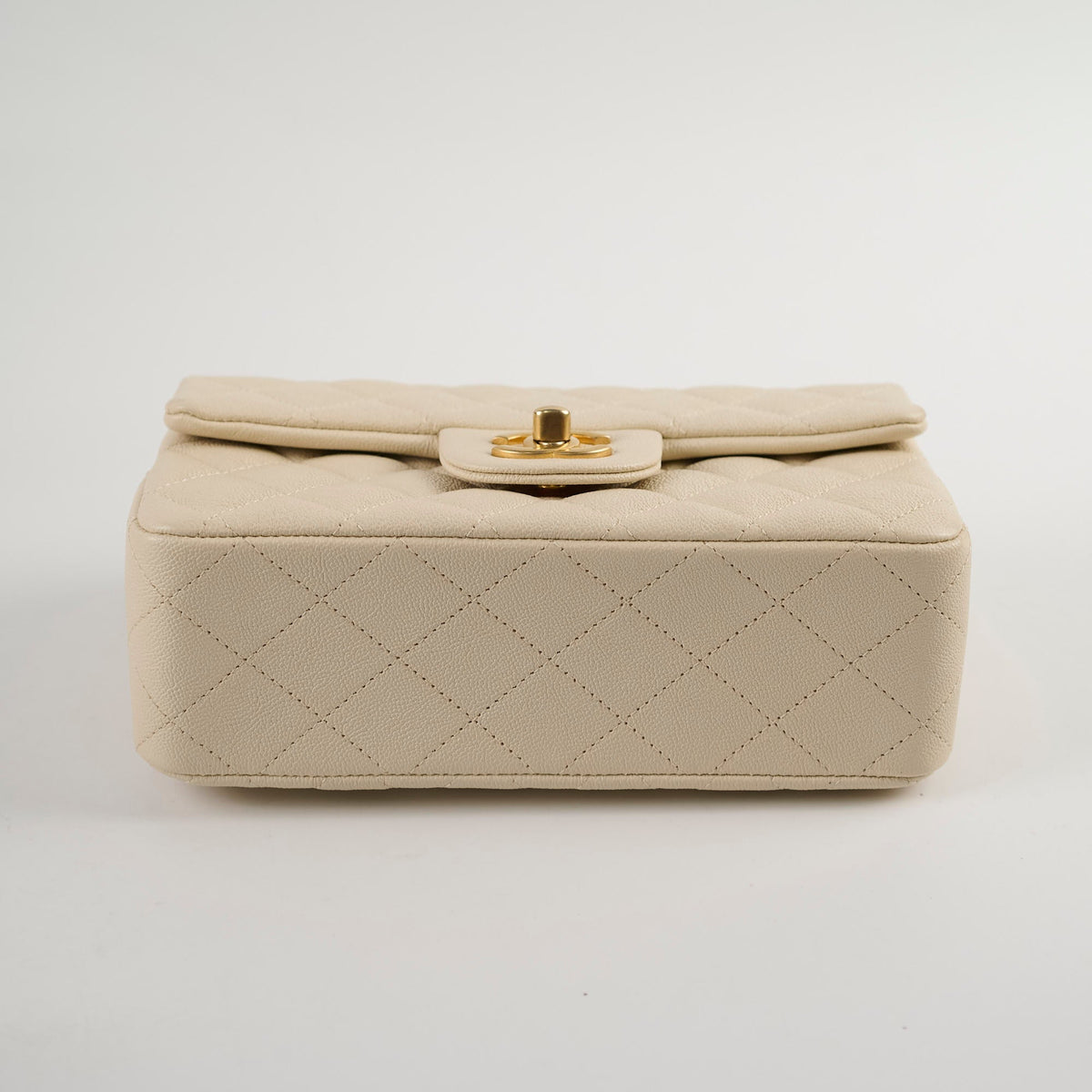 Chanel Caviar Mini Rectangular with Top Handle Ivory - photo 11