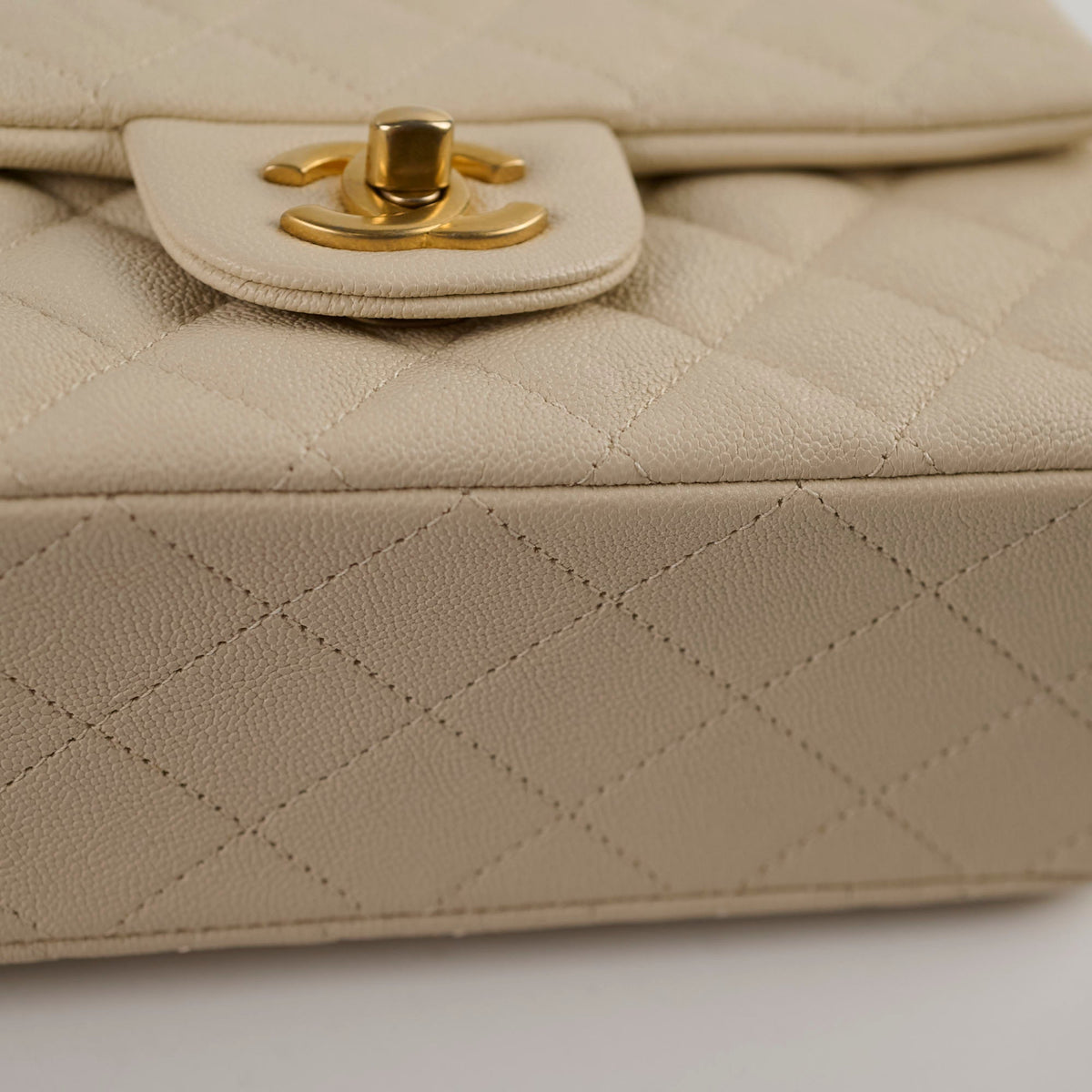 Chanel Caviar Mini Rectangular with Top Handle Ivory - photo 4