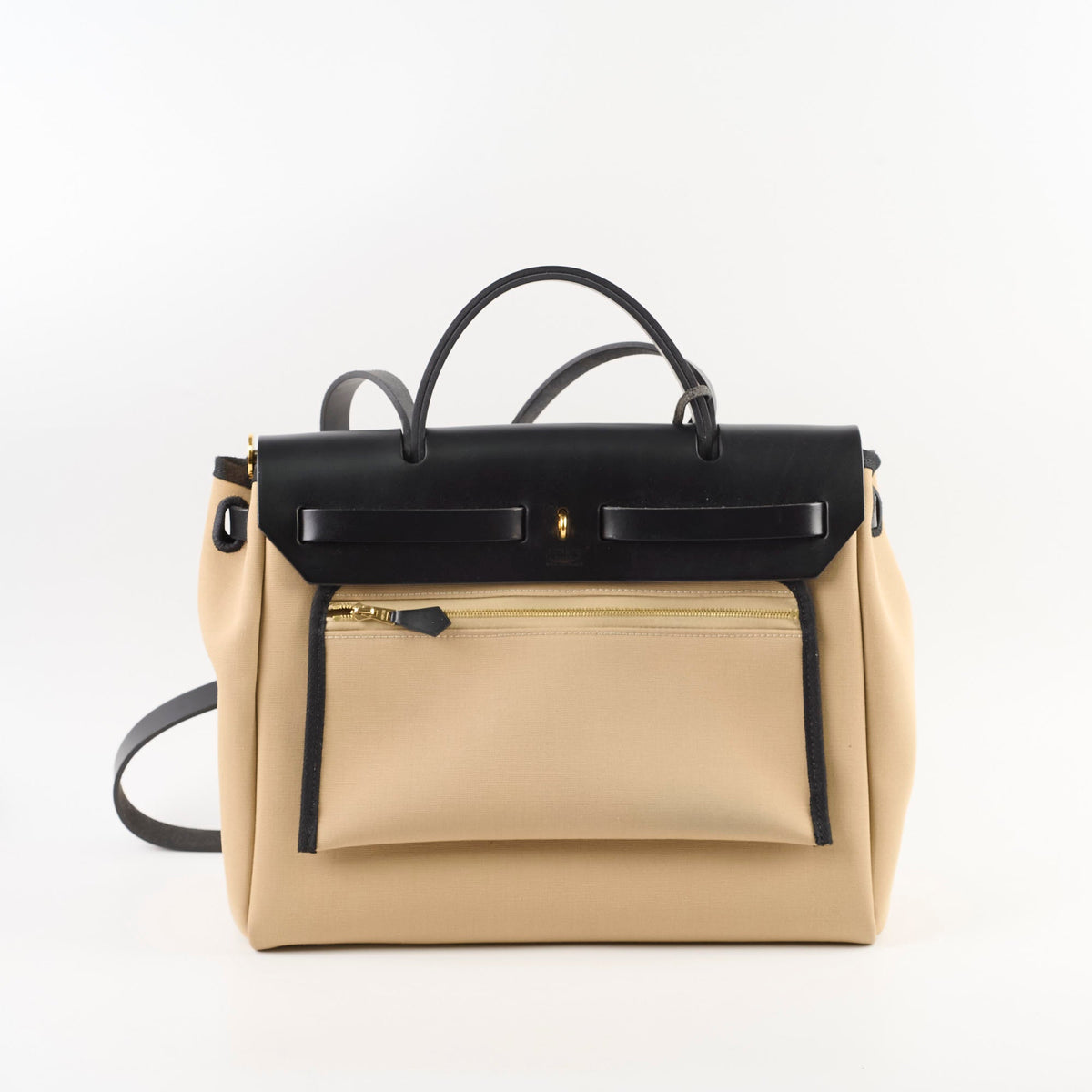 Hermes Herbag Zip 31 Trench/ Noir - photo 2