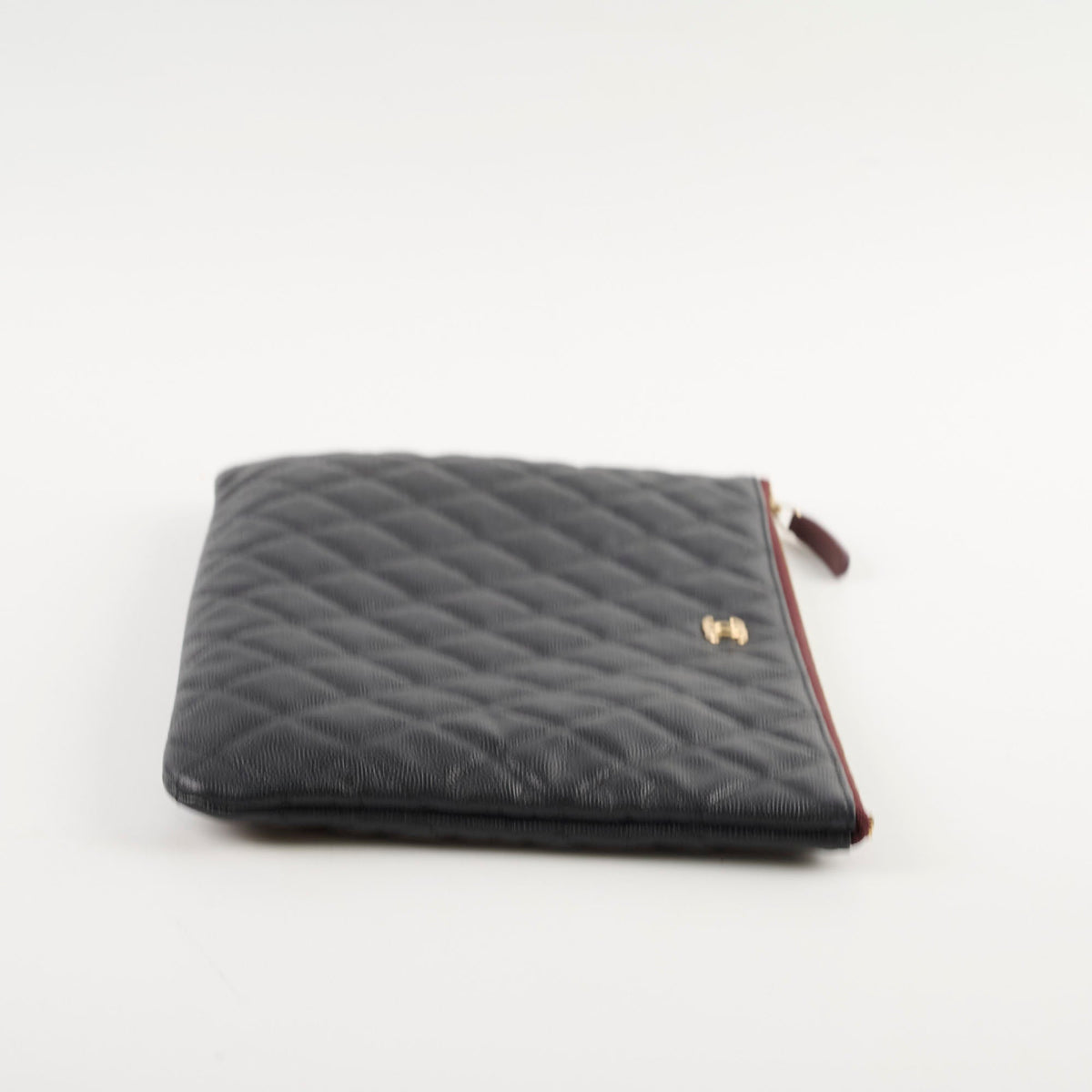 Chanel O case Clutch Caviar Black - photo 3