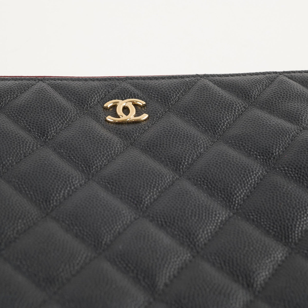 Chanel O case Clutch Caviar Black - photo 10