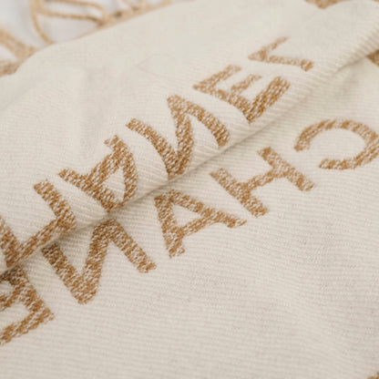 Chanel Wool Scarf Beige - photo 6