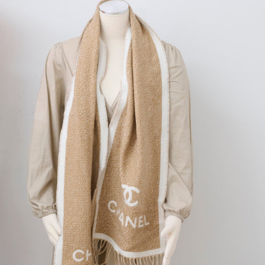 Chanel Wool Scarf Beige - photo 2