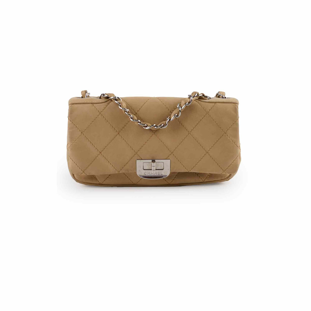 Chanel Lambskin Flap Bag Beige - photo 1