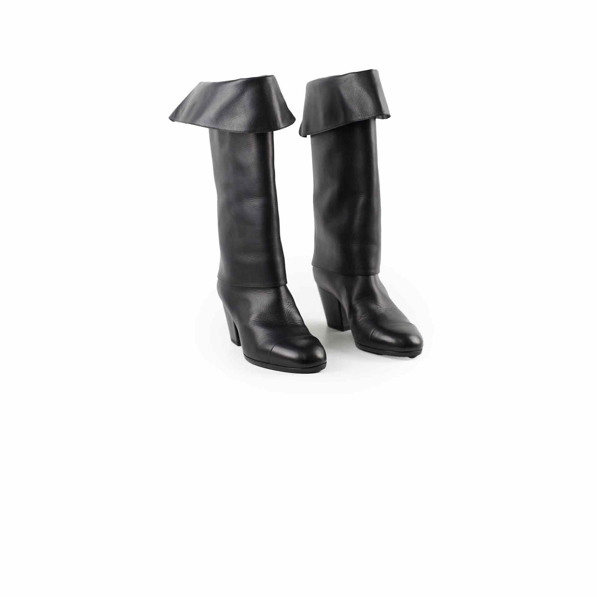 Chanel Black Riding Boots size 39 - photo 1