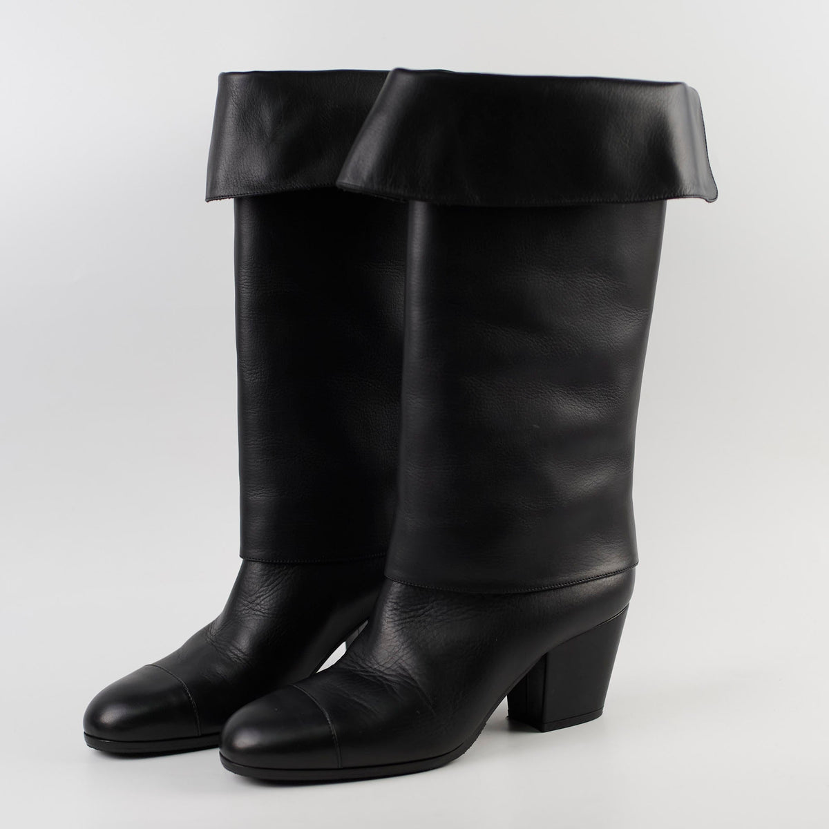 Chanel Black Riding Boots size 39 - photo 2