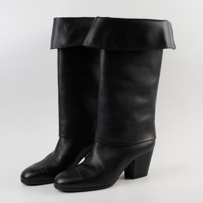 Chanel Black Riding Boots size 39 - photo 2