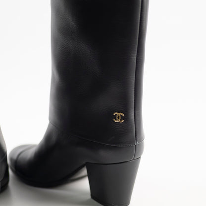 Chanel Black Riding Boots size 39 - photo 7