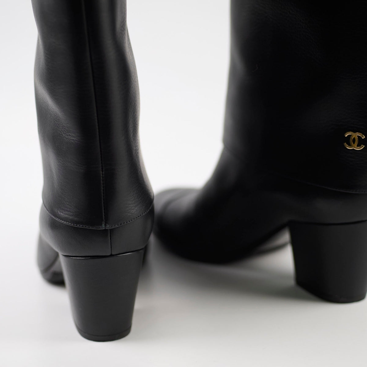 Chanel Black Riding Boots size 39 - photo 6