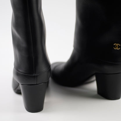 Chanel Black Riding Boots size 39 - photo 6