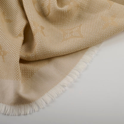Louis Vuitton Beige Scarf Wool/Silk 135 x 135cm - photo 7