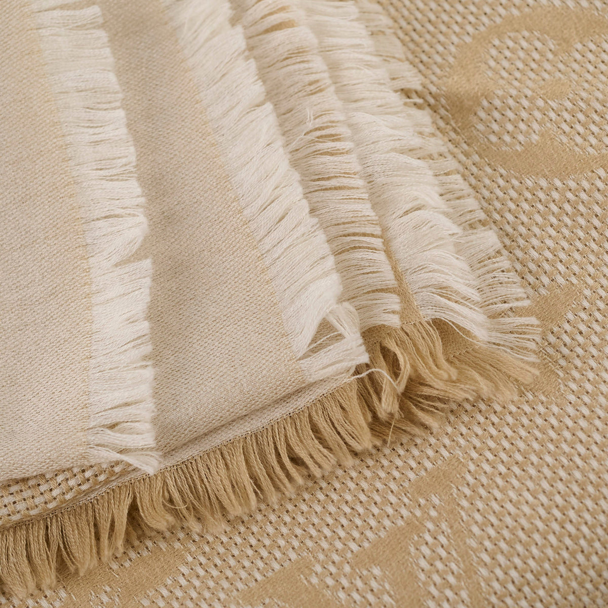 Louis Vuitton Beige Scarf Wool/Silk 135 x 135cm - photo 3