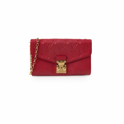 Louis Vuitton Wallet On Chain Red Empreinte - photo 1