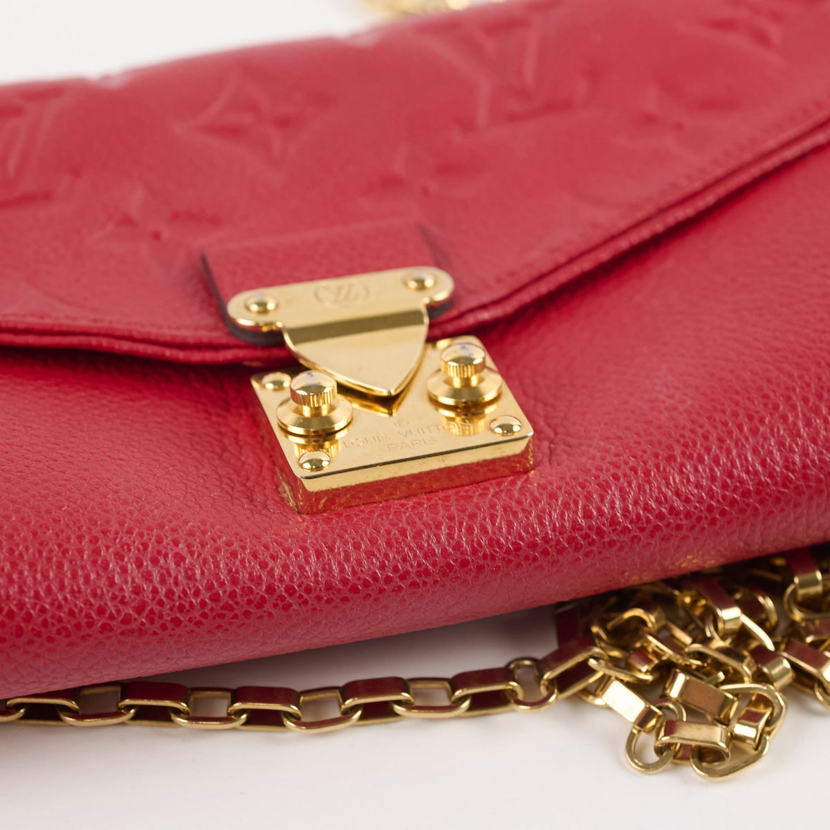 Louis Vuitton Wallet On Chain Red Empreinte - photo 12