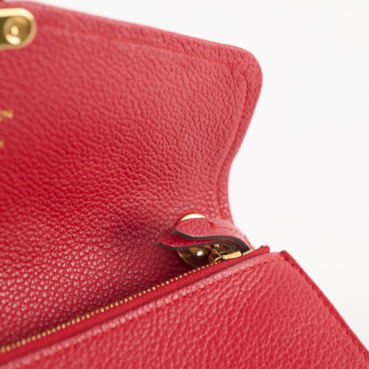 Louis Vuitton Wallet On Chain Red Empreinte - photo 9