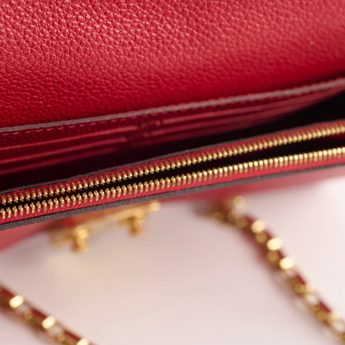 Louis Vuitton Wallet On Chain Red Empreinte - photo 5