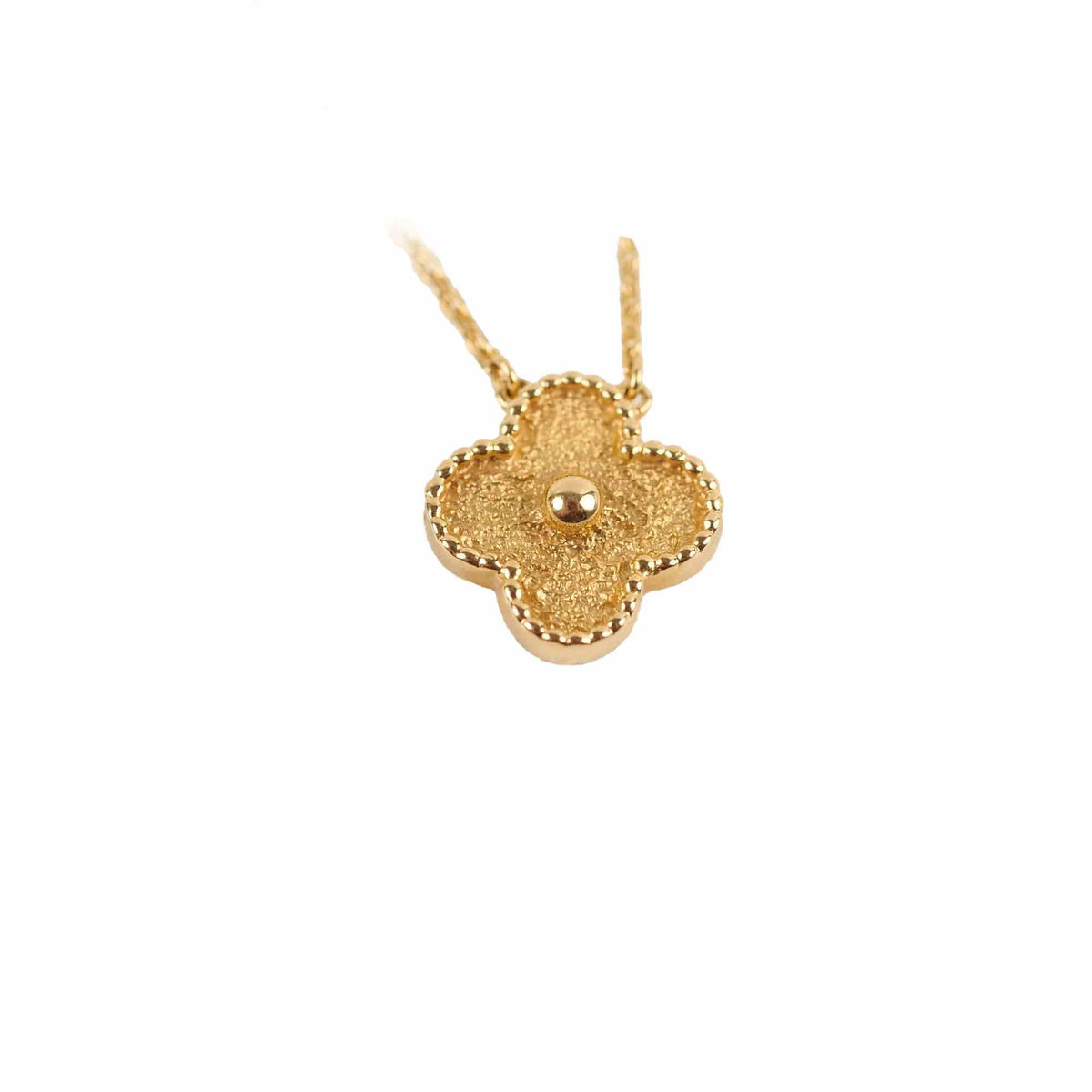 Van Cleef & Arpels Vintage Alhambra 18k Yellow Gold Necklace - photo 1