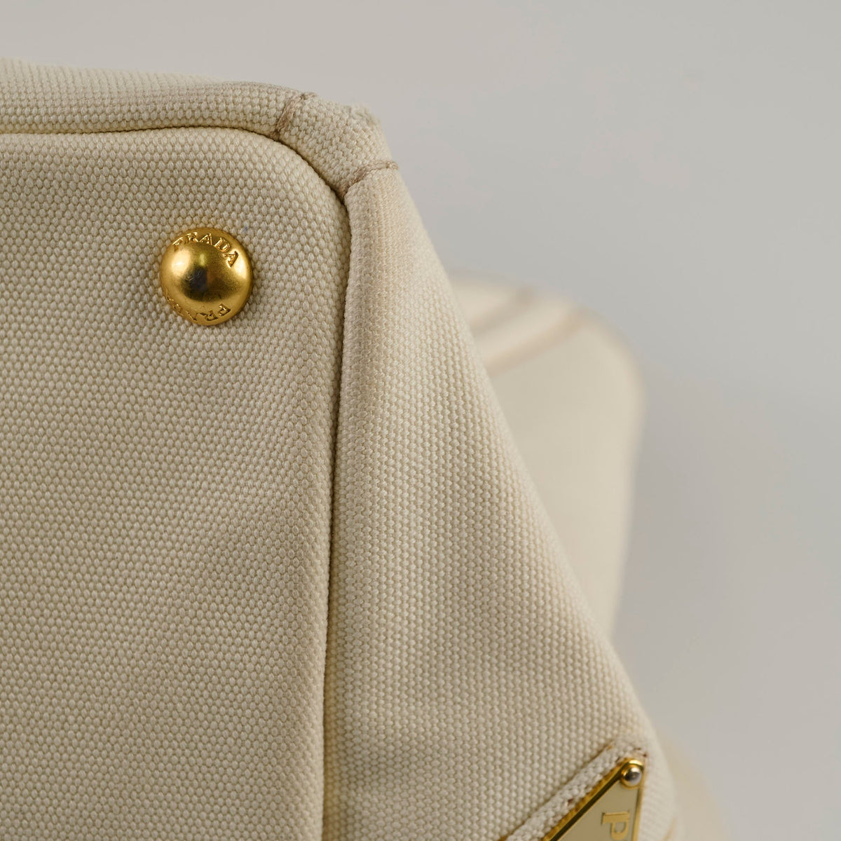 Prada White Canapa Medium Bag - photo 17