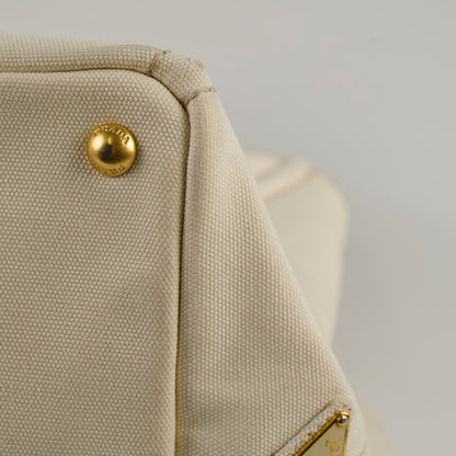 Prada White Canapa Medium Bag - photo 17