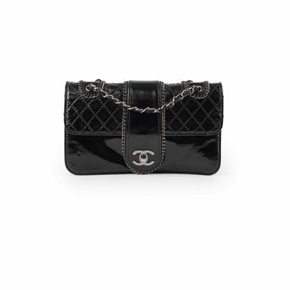 Chanel Madison Patent Shoulder Bag Black - photo 1