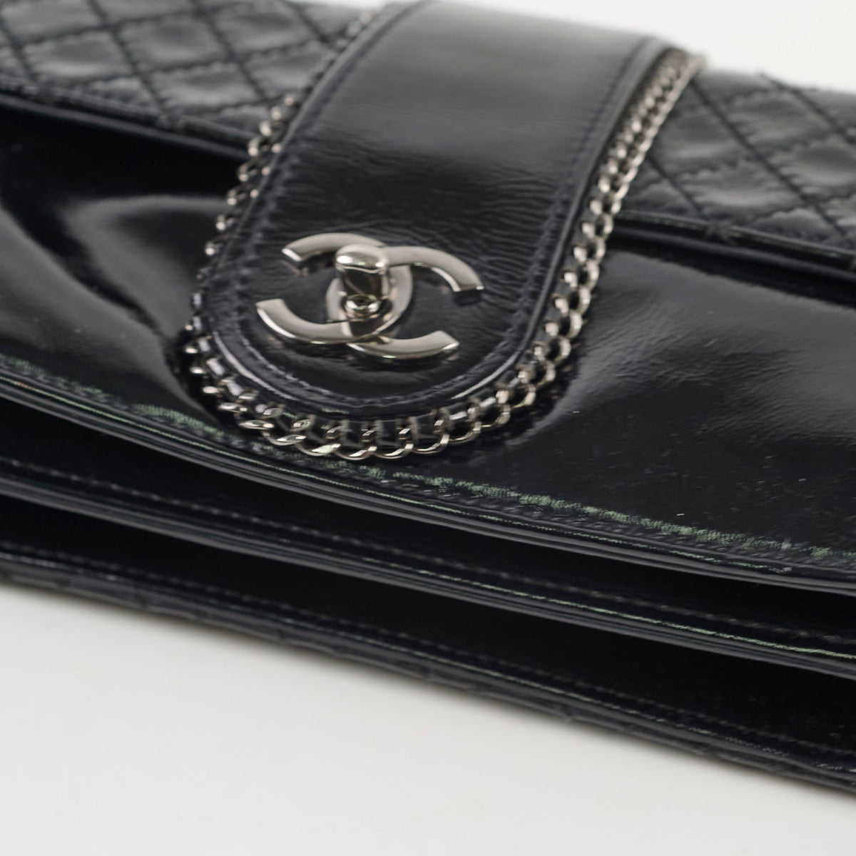 Chanel Madison Patent Shoulder Bag Black - photo 14