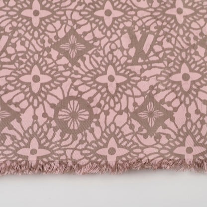 Louis Vuitton Silk Wool Scarf Light Pink - photo 9