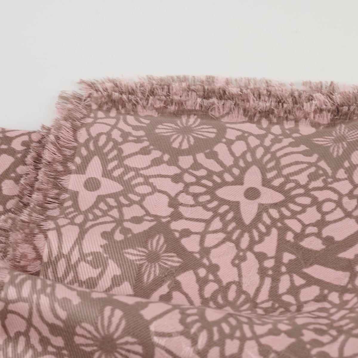 Louis Vuitton Silk Wool Scarf Light Pink - photo 7