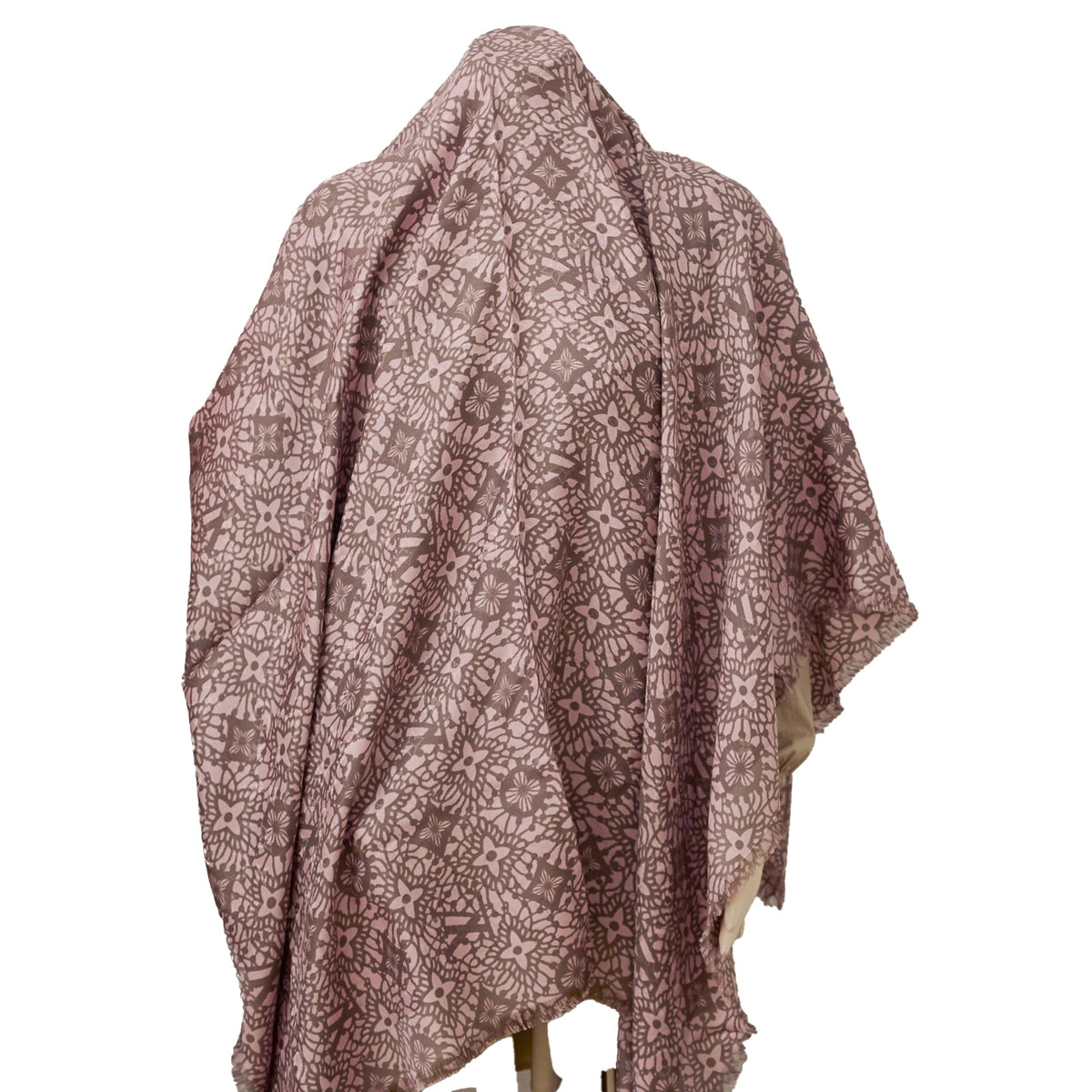 Louis Vuitton Silk Wool Scarf Light Pink - photo 3