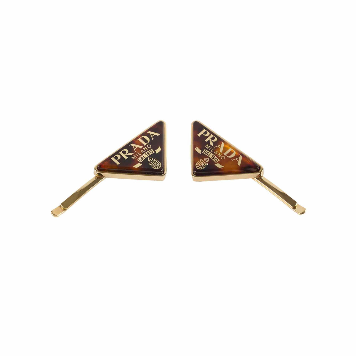 Prada Hair Clips Amber (a pair) - photo 1