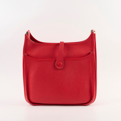 Hermes Evelyne 29 Clemence Red Stamp A (2017) - photo 2
