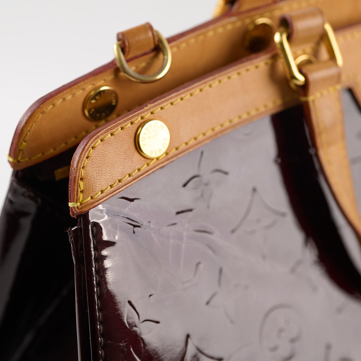 Louis Vuitton Brea MM Bag Monogram Vernis Amarante - photo 12
