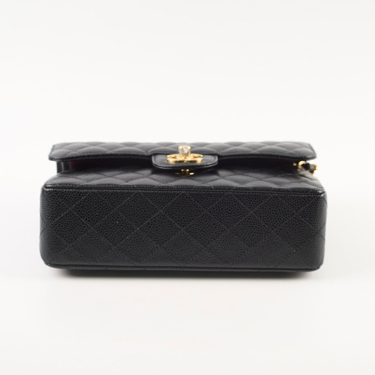 Chanel Caviar Small Classic Flap GHW Microchip - photo 4
