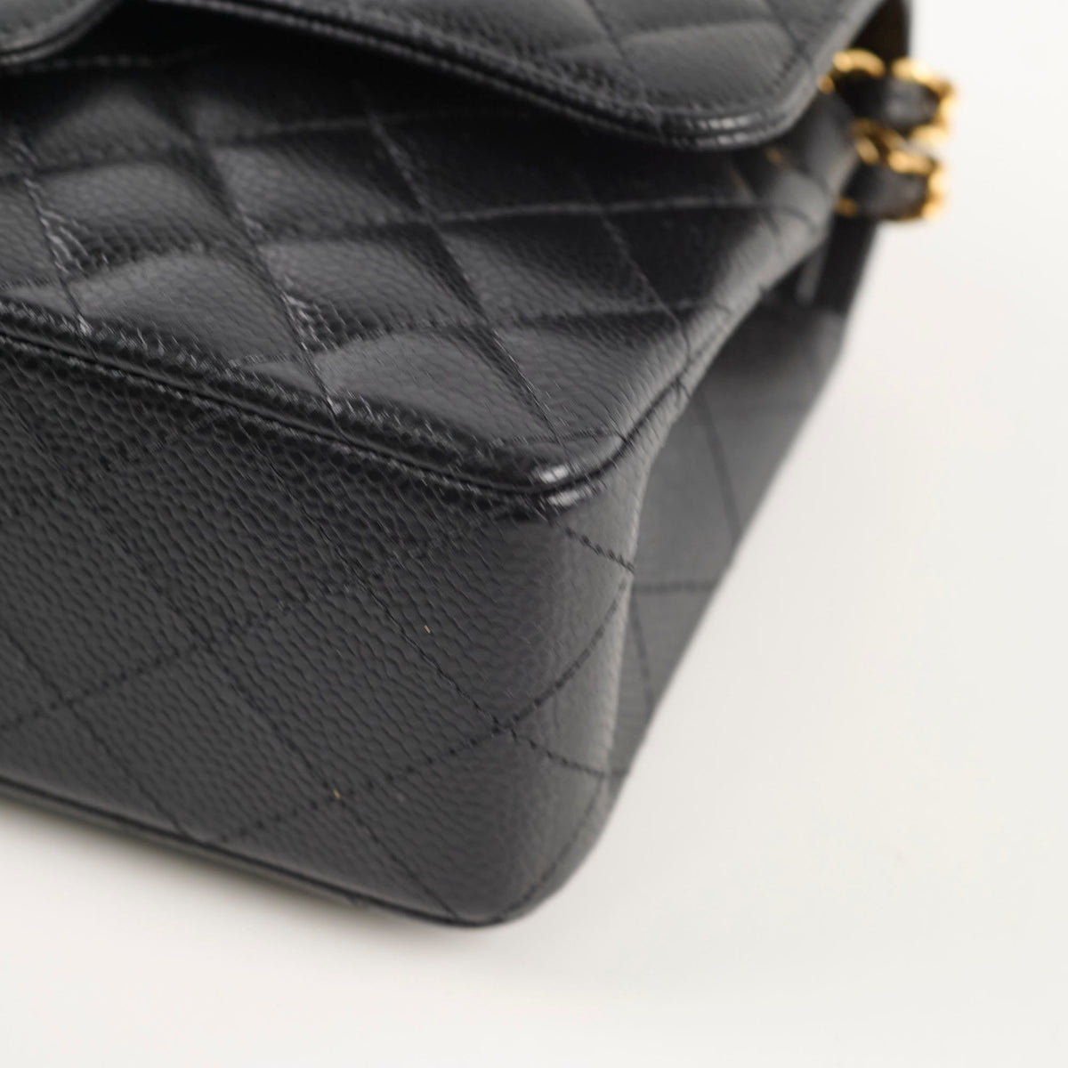 Chanel Caviar Small Classic Flap GHW Microchip - photo 14
