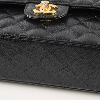 Chanel Caviar Small Classic Flap GHW Microchip - photo 13