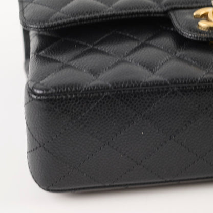 Chanel Caviar Small Classic Flap GHW Microchip - photo 12