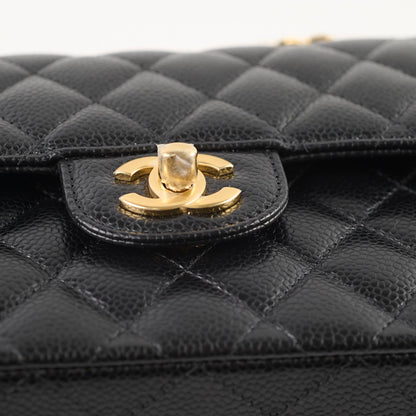 Chanel Caviar Small Classic Flap GHW Microchip - photo 15