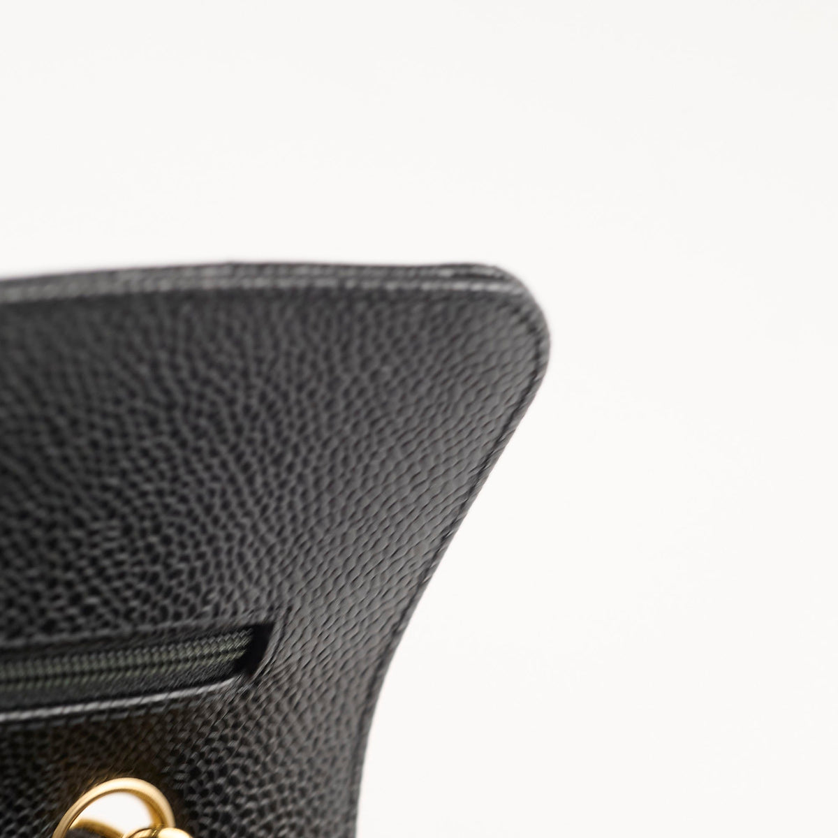 Chanel Caviar Small Classic Flap GHW Microchip - photo 10
