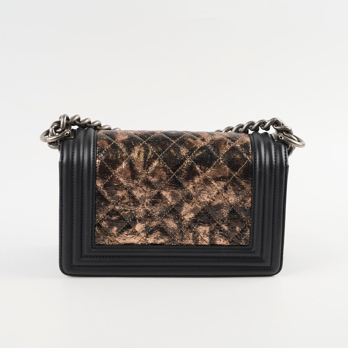 Chanel Boy Small Lambskin Black/Bronze Metallic - photo 2