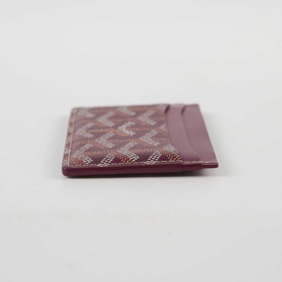 Goyard Saint Sulpice Leather Cardholder Burgundy - photo 3