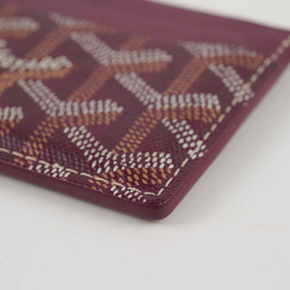 Goyard Saint Sulpice Leather Cardholder Burgundy - photo 9