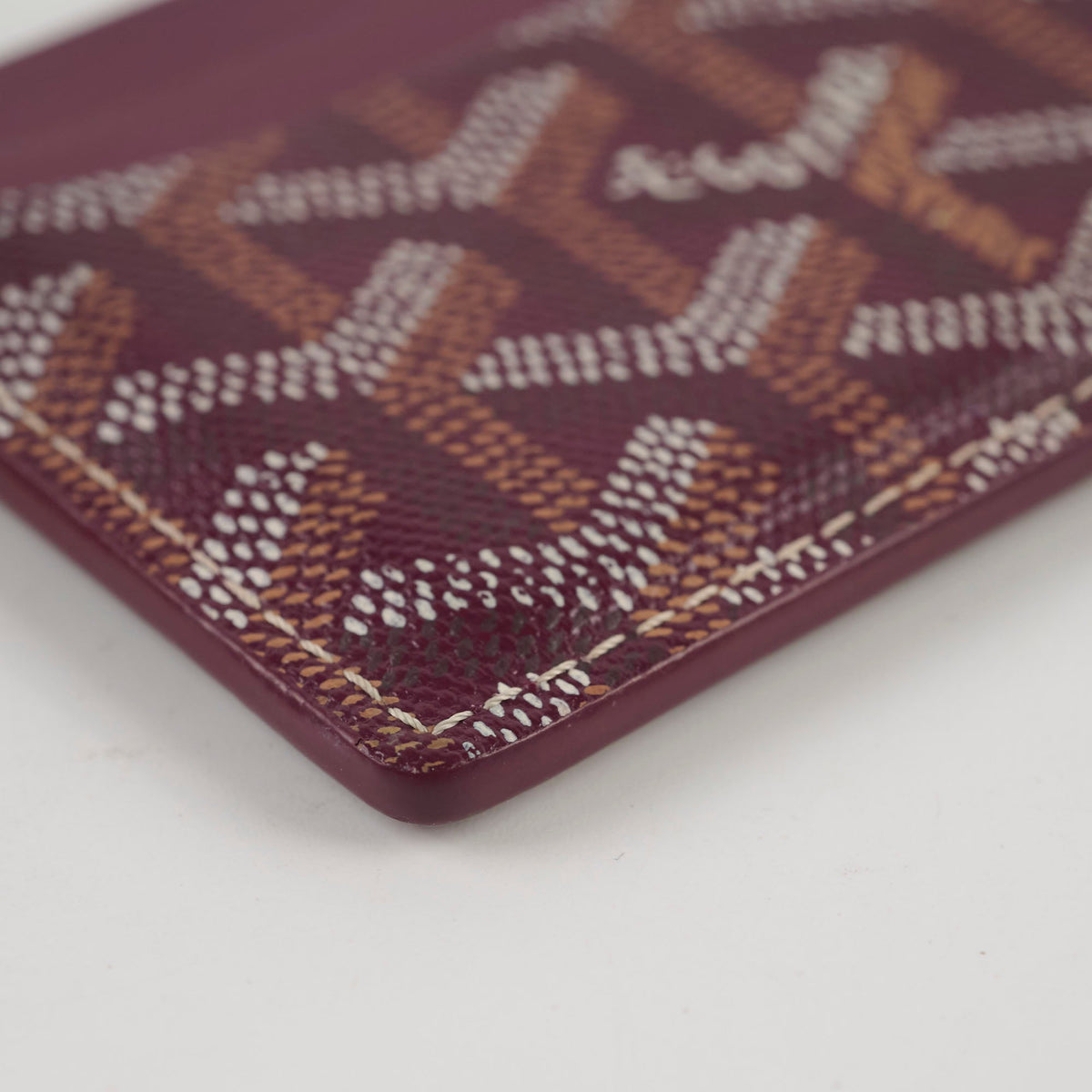 Goyard Saint Sulpice Leather Cardholder Burgundy - photo 8