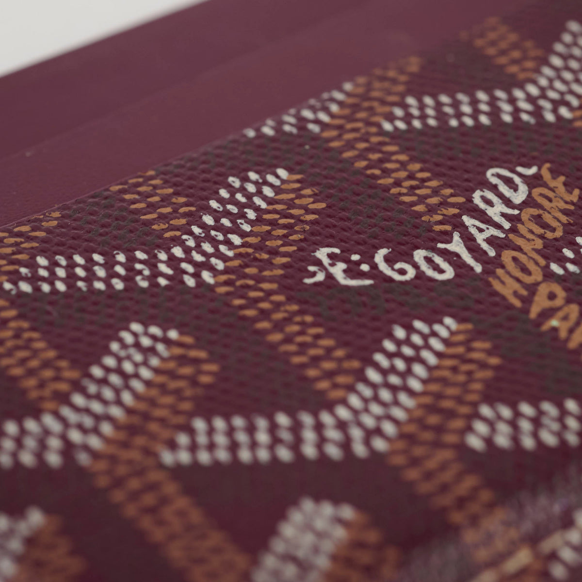 Goyard Saint Sulpice Leather Cardholder Burgundy - photo 7