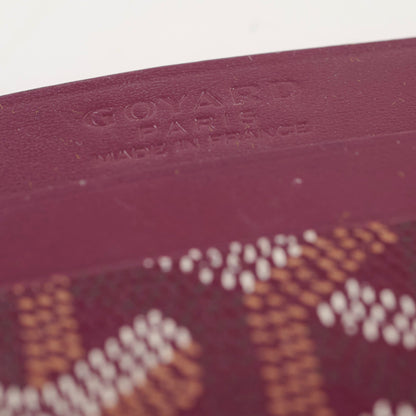 Goyard Saint Sulpice Leather Cardholder Burgundy - photo 4