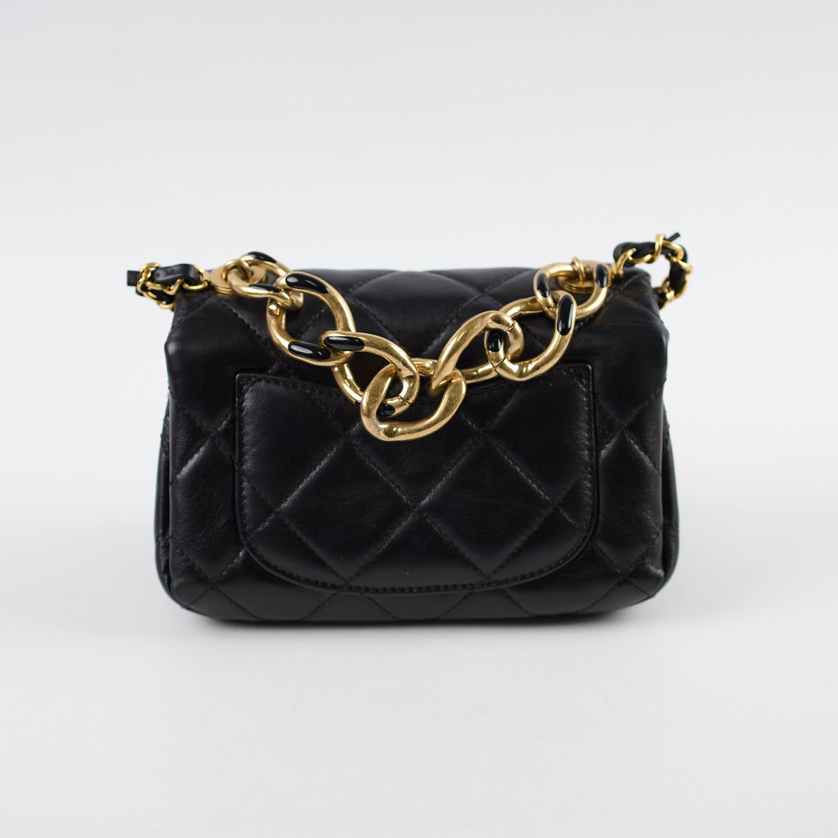 Chanel Mini Flap Bag with Top Handle Black 22A Microchipped - photo 2