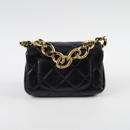 Chanel Mini Flap Bag with Top Handle Black 22A Microchipped - photo 2
