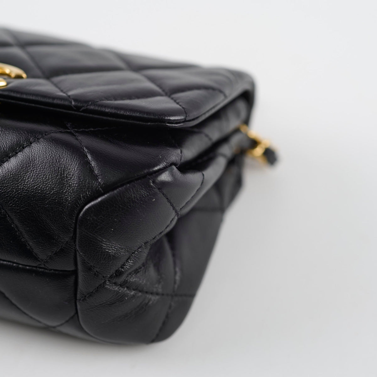 Chanel Mini Flap Bag with Top Handle Black 22A Microchipped - photo 8