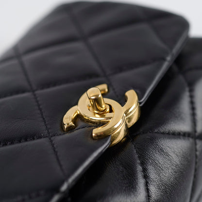 Chanel Mini Flap Bag with Top Handle Black 22A Microchipped - photo 11