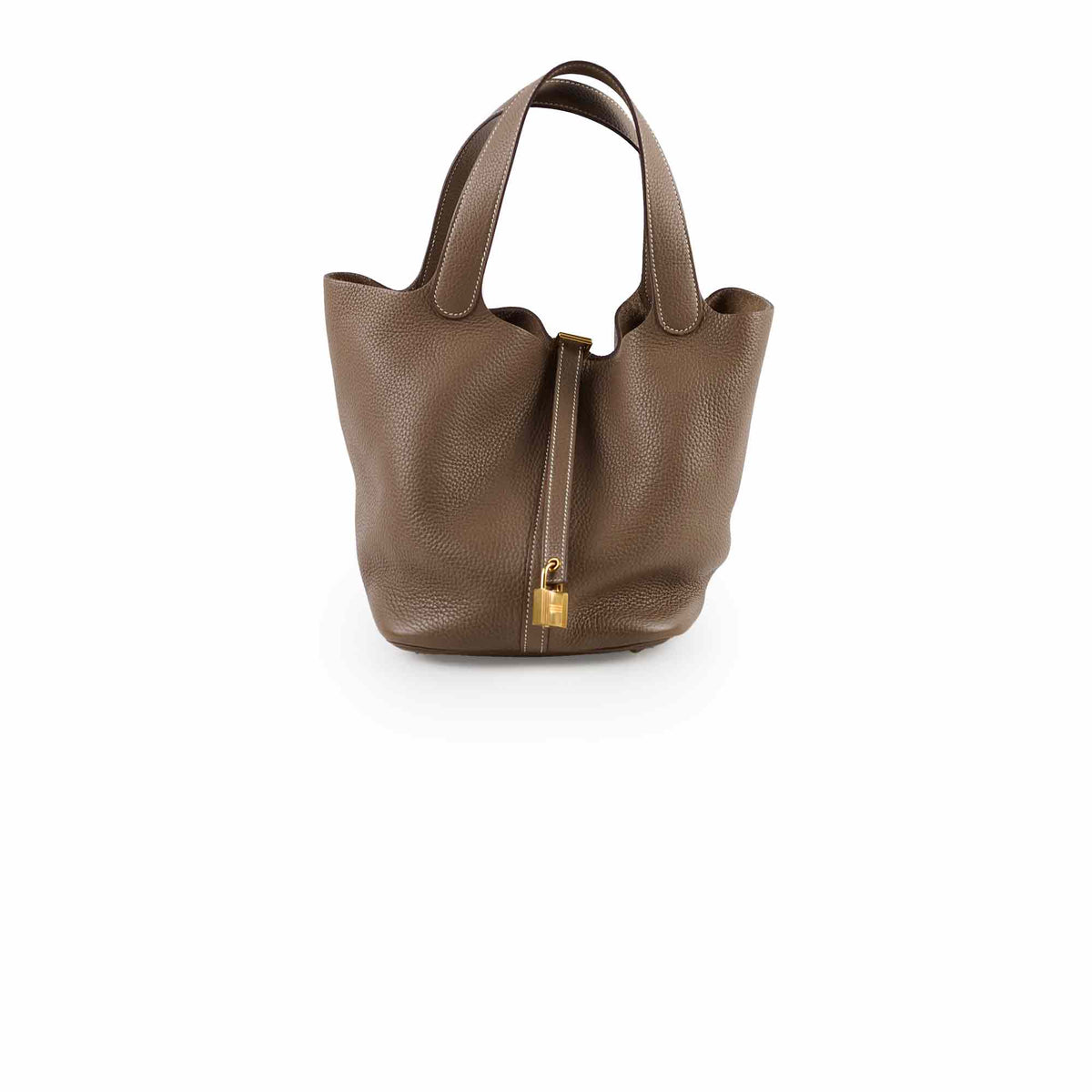 Hermes Picotin 22 Clemence Etoupe C Stamp - photo 1